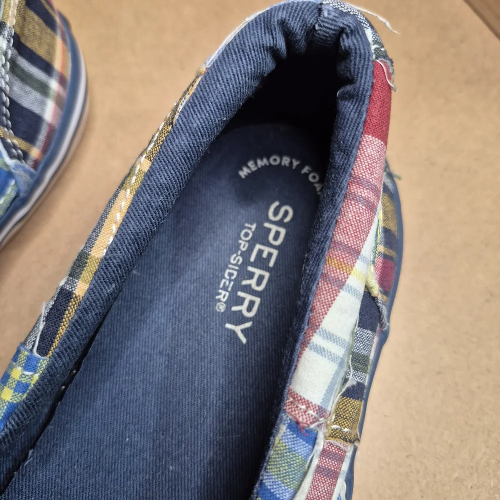 Sperry Men's Colorful Plaid Boat Shoes 3050